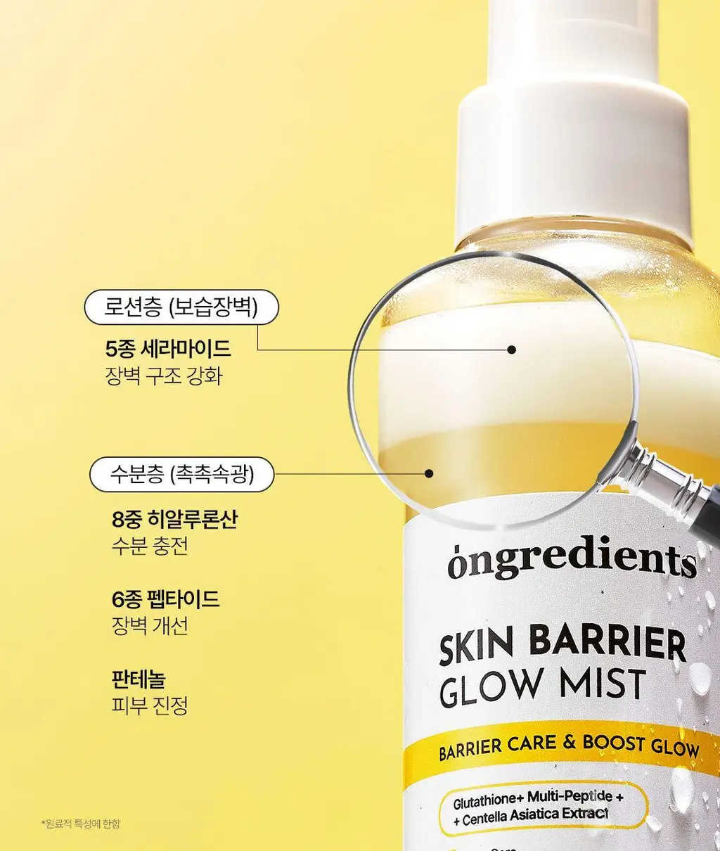 [청담샵PICK/로션미스트] 온그리디언츠 스킨 베리어 속광 미스트 기획 (100ml+50ml+키링) 상세페이지 13